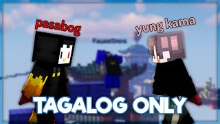 Speaking Filipino in BEDWARS HYPIXEL  FUNNY [upl. by Shandeigh]