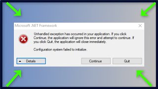 MicrosoftNET Framework  Unhandled Exception Has Occurred In Your Application  Windows 11  10 [upl. by Eniamrehc723]