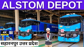 Alstom Depot Saharanpur Uttar Pradesh  WAG12B  rslive  4K [upl. by Aivek]