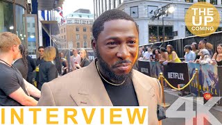 Eric Kofi Abrefa interview on Supacell at London Premiere [upl. by Eiramassenav]