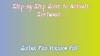 Guitar Pro License Activation and Download Complete Guide [upl. by Ydrah]