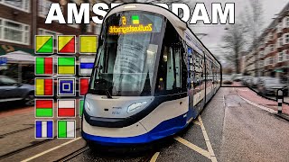 🇳🇱 All the Lines  Trams in Amsterdam 2023 4K [upl. by Parker]