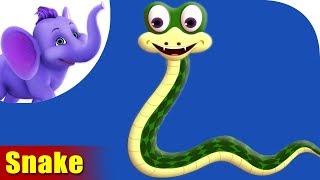 Snake Rhymes Snake Animal Rhymes Videos for Children [upl. by Zack341]