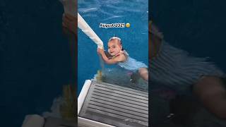 My daughter watches her baby sister learn to swim in the same pool she did 🥹 Then vs Now [upl. by Jezabel701]