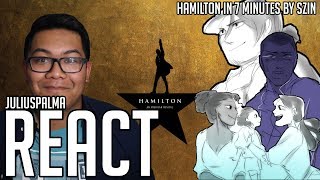 JULIUS REACTS Hamilton in 7 Minutes  Hamilton Animatic Szin [upl. by Andrey]