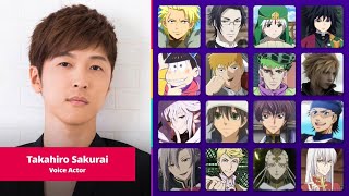 Seiyuu Takahiro Sakurai Voice Acting Role Miyuki Kazuya Tomioka Giyuu Etc [upl. by Ymled]