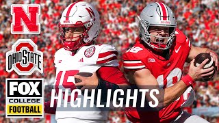 Nebraska Cornhuskers vs No 4 Ohio State Buckeyes Highlights  FOX College Football [upl. by Dulci677]