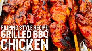 GRILLED BBQ CHICKEN  FilipinoStyle Recipe  Hon and Hon Kitchen [upl. by Dimah]