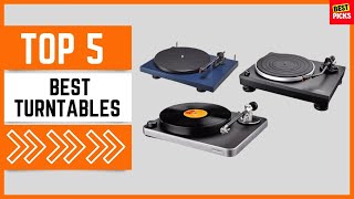 The 5 Best Turntables of 2023 Record Players [upl. by Noyes]