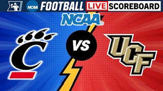 Cincinnati Bearcats vs UCF Knights  NCAA Football Live Scoreboard [upl. by Naeroled]