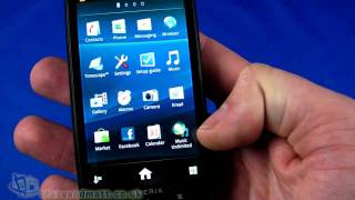 Sony Ericsson Xperia Pro demo video [upl. by Asillam]