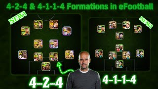 How To Get Closest 424 amp 4114 Formations In eFootball 2024 Mobile  Hidden Formations [upl. by Adivad]