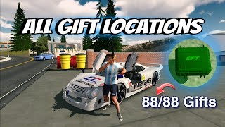 All 88 Gifts Complete Locations in Car Parking Multiplayer New Update 2024 [upl. by Rinee]