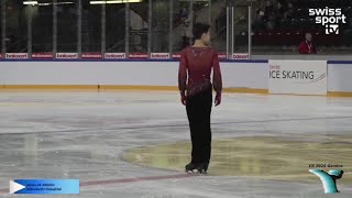 Ean Weiler – 20242025 Swiss Figure Skating Championships SP junior [upl. by Annyahs211]