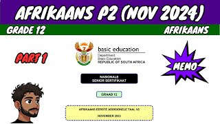 Afrikaans Paper 2 November 2024 Part 1 [upl. by Ellinej]