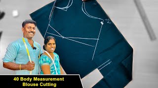 40 Body Measurement Blouse Cutting Detailly Explain in Tamil  Tailoring Tips in Tamil  Tailor Bro [upl. by Anire74]