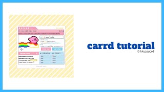 interactive carrd tutorial 2 — © to owner [upl. by Menard524]