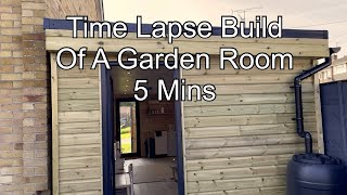 Time Lapse Garden Room Build [upl. by Nonez]