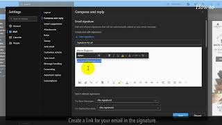 How to Add or Change Signature on Outlook [upl. by Stoneham618]