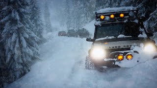 Extreme Snow Truck Camping During a Winter Storm Overlanding In Snow [upl. by Gar]