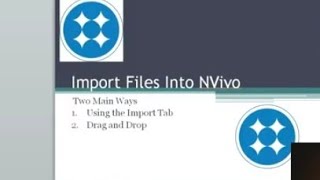 Import Files  NVivo  Explained in اردوहिनदी [upl. by Brandes]