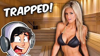 TRAPPED in a SAUNA with MY CRUSH STORYTIME [upl. by Newton]