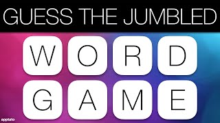 GUESS THE JUMBLED WORD GAME 1  Unscramble all 25 Scrambled General Knowledge Trivia Words [upl. by Erdnaet]