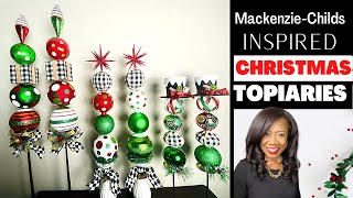 Whimsical  Christmas Ornament Topiaries  2020 [upl. by Josiah425]