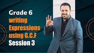 writing expressions using GCF Grade 6 [upl. by Kipton]