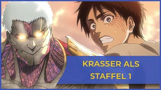 Zum ersten Mal Attack on Titan Staffel 2 Weniger Folgen mehr WTFMomente [upl. by Akeinahs546]