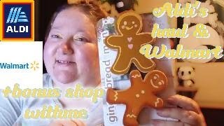 Aldis amp walmart haulAdvent CalendarWalmart dollar spot aldi walmarthaul gingerbread [upl. by Annabelle864]