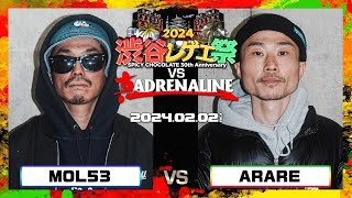 MOL53 vs ARARE  渋谷レゲエ祭 vs 真ADRENALINE 20240202 [upl. by Neliak]