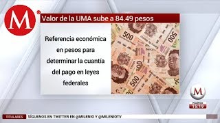 Sube UMA a 8449 pesos para 2019 [upl. by Douglas]