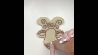 Rudolph Cookie cookies shorts reindeer art youtubeshorts video viralvideo short fyp food [upl. by Valina]