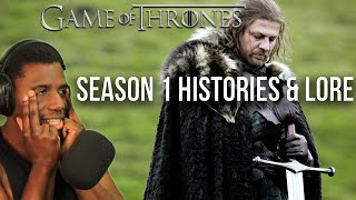 Game of Thrones Season 1 Histories amp Lore  REACTION [upl. by Ezarra]