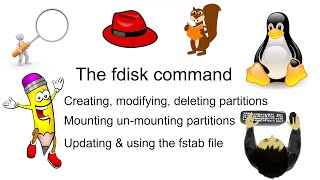 The fdisk Command  Creating Modifying and Deleting Partitions  The etcfstab file [upl. by Cestar]