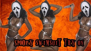 Spooky and Sizzling Swimsuit TryOn 👻 Flirty Fun with a Scary Twist [upl. by Jun507]