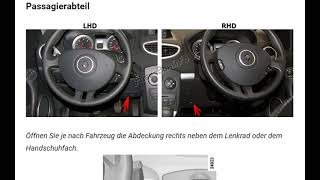 Die Sicherungskasten und das Relais für Renault Clio III 20062012 [upl. by Scrope923]