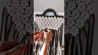 Macrame bag with flower pattern shorts [upl. by Weinstock]