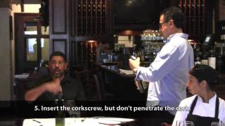 Restaurant Wine Service Etiquette with Sommelier James King [upl. by Tertias]