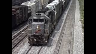 CSX Connellsville Pennsylvania 8mm Camcorder Video Sept 1985 [upl. by Acined]