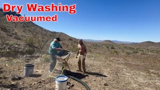 Royal Dry Washer  Dry Washing and Vacuuming the Bed Rock for Gold [upl. by Nitsew]