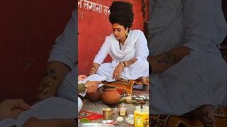 Aghori sadhwi ne haridwar me pooja path ki youtubeshorts chanchalnath katha aarti chandi [upl. by Salene881]