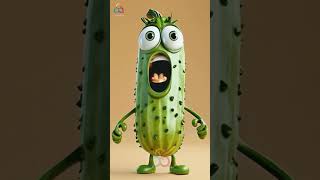 kiwano melon and cucumber talking cartooncharacters cartoon trending pogokids trendingshorts [upl. by Ailisab]