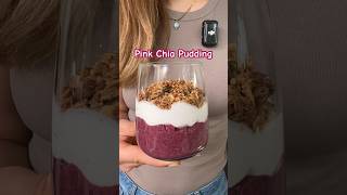 Pink Chia Pudding Rezept 🩷 gesundes Frühstück zum Vorbereiten mrsflury rezept [upl. by Wrennie47]