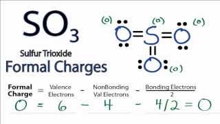 Calculating SO3 Formal Charges Calculating Formal Charges for SO3 [upl. by Aisiat]