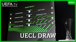 UEFA Europa Conference League Quarterfinal amp Semifinal draw [upl. by Nellad363]