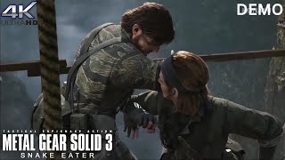 Metal Gear Solid Delta Snake Eater  New Gameplay 4K Demo 2024 [upl. by Lerrehs]