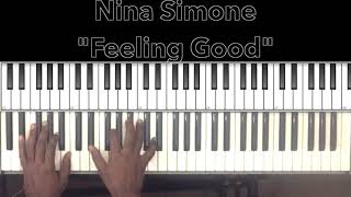 Nina Simone quotFeeling Goodquot Piano Tutorial [upl. by Ametaf]