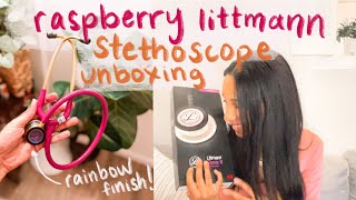 Littmann Classic III Stethoscope Unboxing  Raspberry Tube Rainbow Finish [upl. by Einhapets]